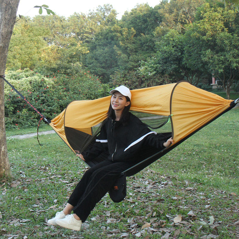 Experience the Outdoors Like Never Before with Our Anti-Mosquito Outdoor Sunscreen Camping Hammock